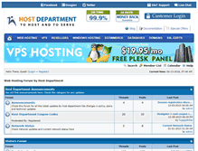 Tablet Screenshot of forums.hostdepartment.com